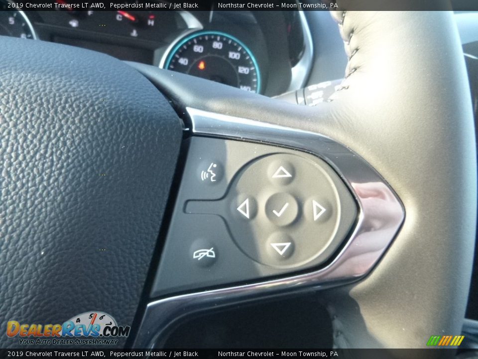 2019 Chevrolet Traverse LT AWD Pepperdust Metallic / Jet Black Photo #19