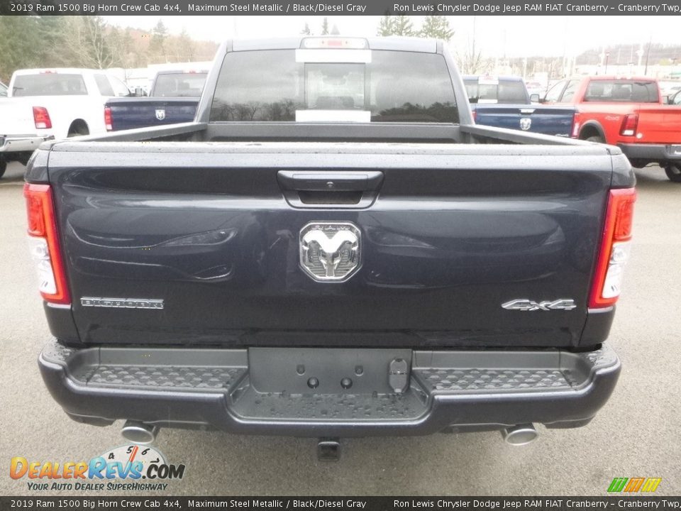 2019 Ram 1500 Big Horn Crew Cab 4x4 Maximum Steel Metallic / Black/Diesel Gray Photo #4
