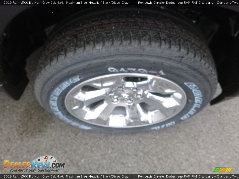 2019 Ram 1500 Big Horn Crew Cab 4x4 Maximum Steel Metallic / Black/Diesel Gray Photo #9