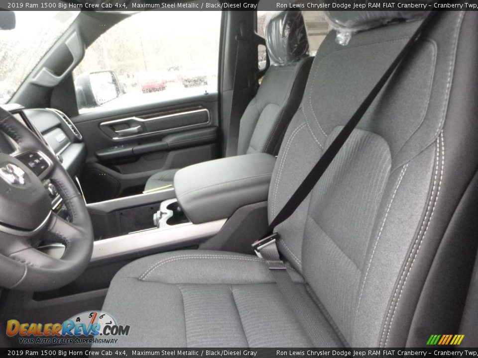 2019 Ram 1500 Big Horn Crew Cab 4x4 Maximum Steel Metallic / Black/Diesel Gray Photo #12