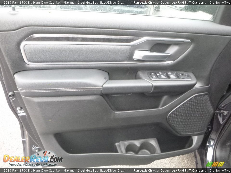 2019 Ram 1500 Big Horn Crew Cab 4x4 Maximum Steel Metallic / Black/Diesel Gray Photo #13