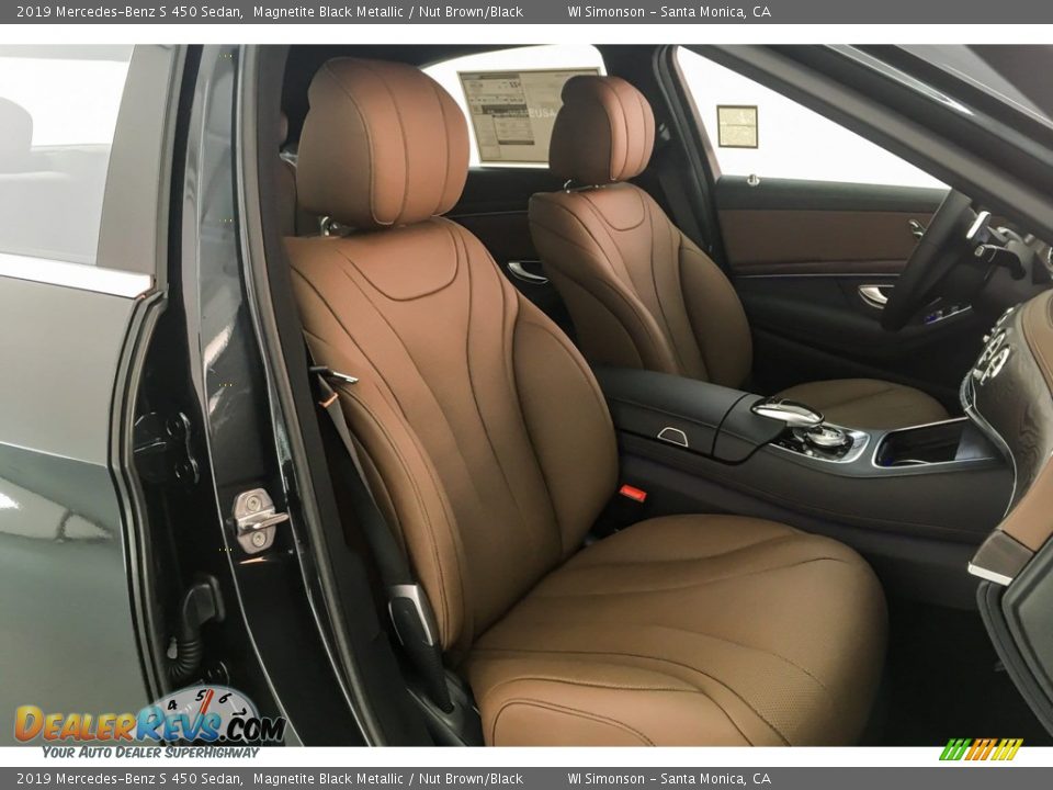 2019 Mercedes-Benz S 450 Sedan Magnetite Black Metallic / Nut Brown/Black Photo #5