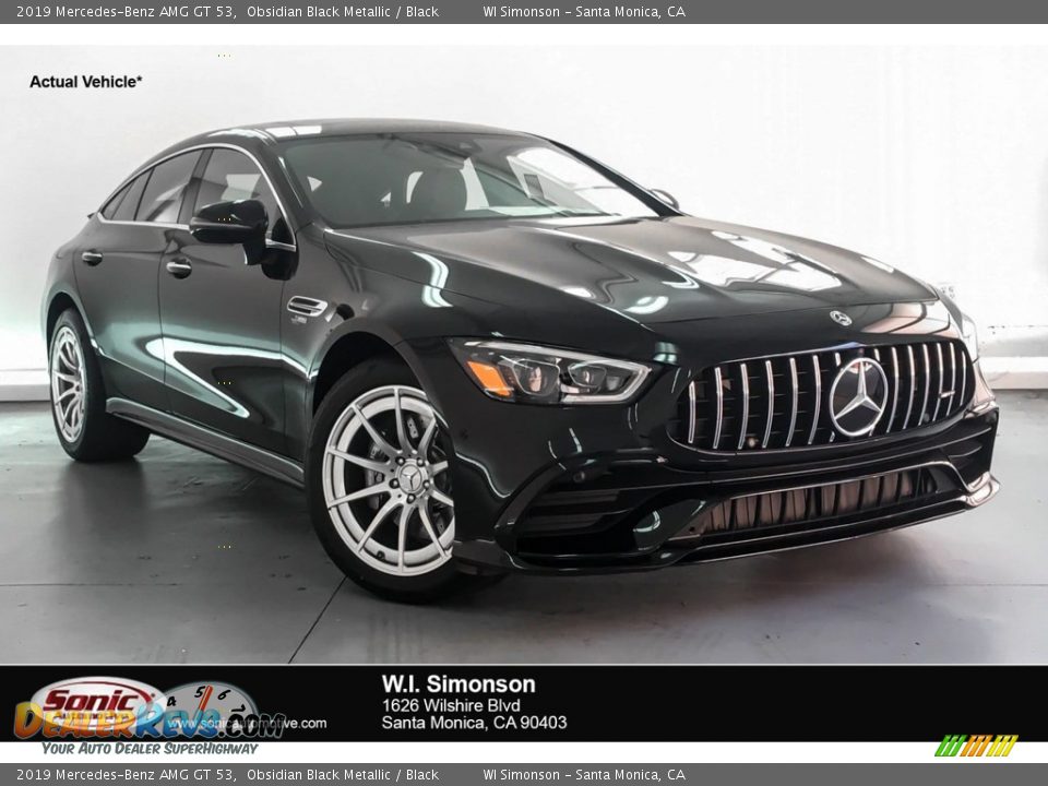 2019 Mercedes-Benz AMG GT 53 Obsidian Black Metallic / Black Photo #1