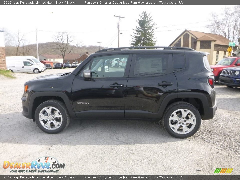 2019 Jeep Renegade Limited 4x4 Black / Black Photo #3