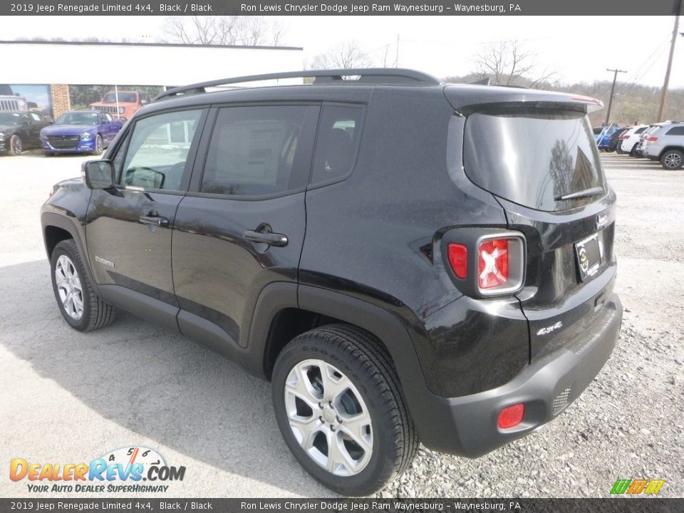 2019 Jeep Renegade Limited 4x4 Black / Black Photo #4
