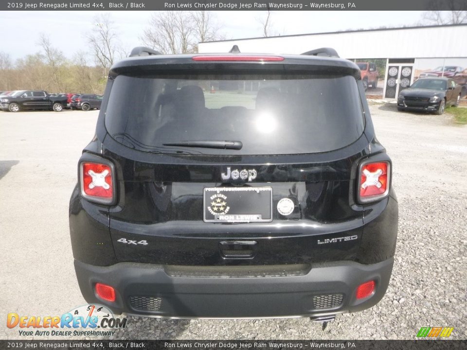 2019 Jeep Renegade Limited 4x4 Black / Black Photo #5