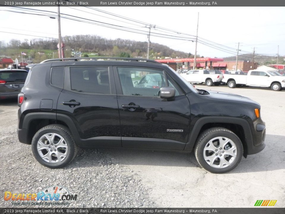 2019 Jeep Renegade Limited 4x4 Black / Black Photo #7