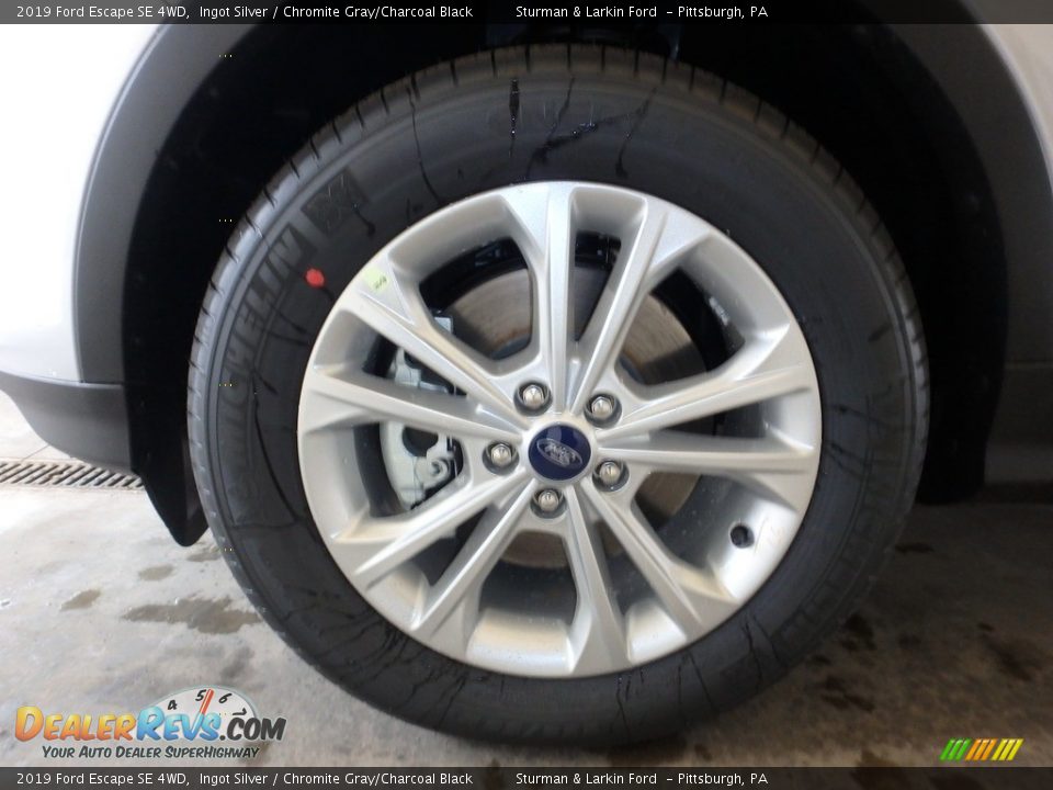 2019 Ford Escape SE 4WD Ingot Silver / Chromite Gray/Charcoal Black Photo #6