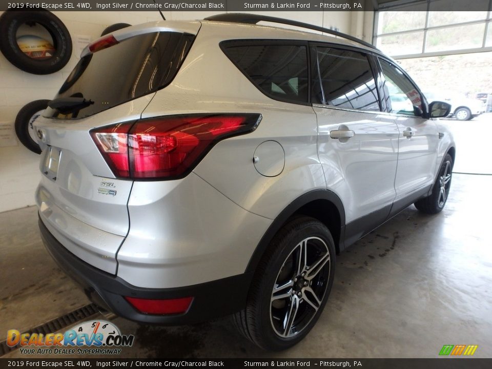 2019 Ford Escape SEL 4WD Ingot Silver / Chromite Gray/Charcoal Black Photo #2