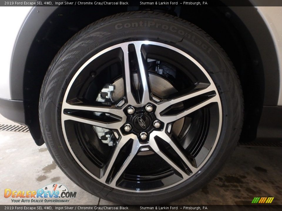 2019 Ford Escape SEL 4WD Ingot Silver / Chromite Gray/Charcoal Black Photo #6