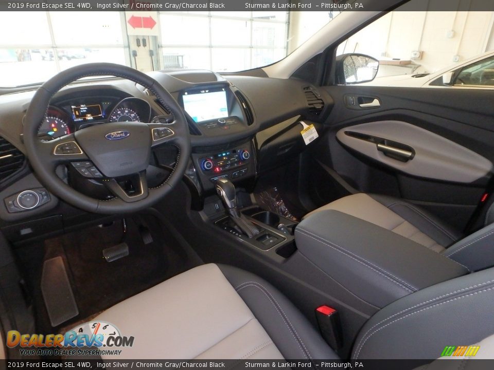 2019 Ford Escape SEL 4WD Ingot Silver / Chromite Gray/Charcoal Black Photo #9