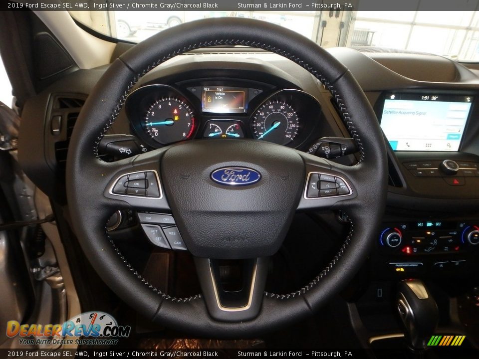 2019 Ford Escape SEL 4WD Ingot Silver / Chromite Gray/Charcoal Black Photo #14