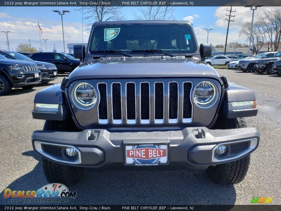 2019 Jeep Wrangler Unlimited Sahara 4x4 Sting-Gray / Black Photo #2