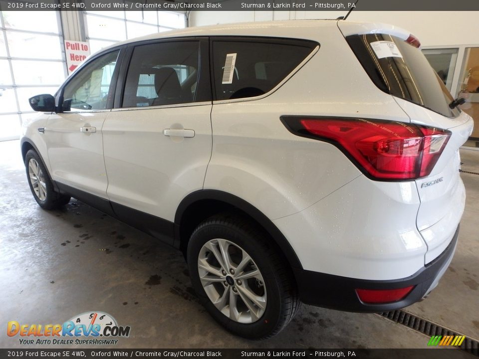 2019 Ford Escape SE 4WD Oxford White / Chromite Gray/Charcoal Black Photo #4