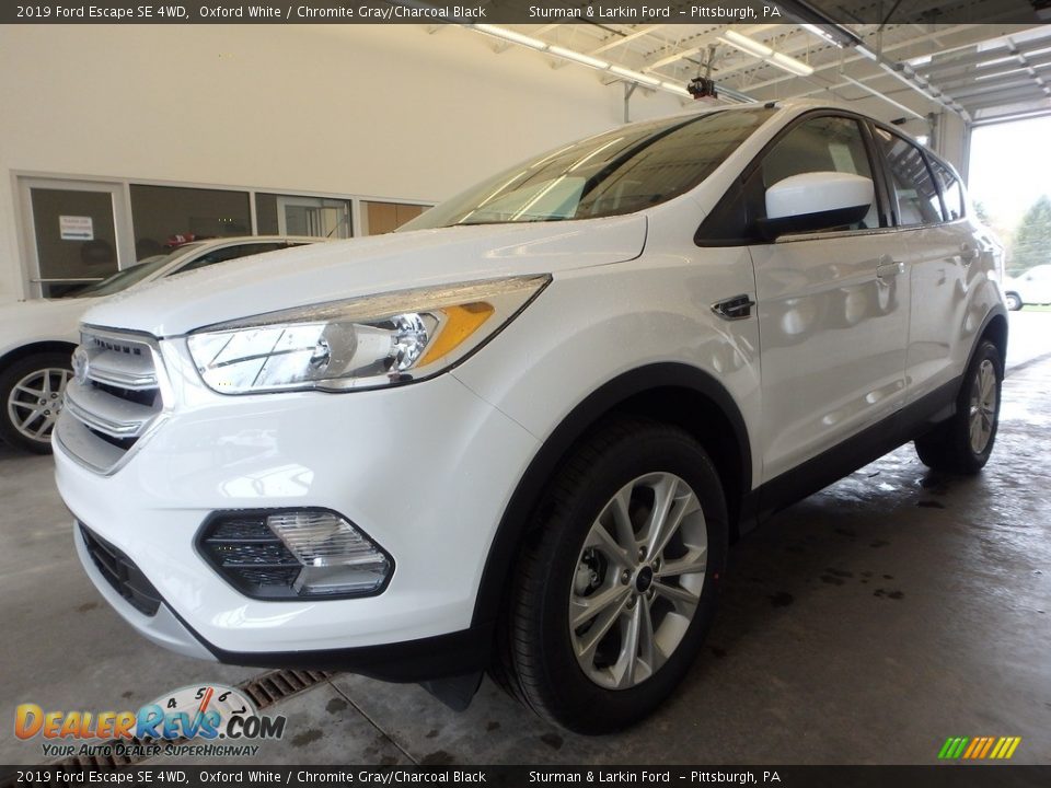 2019 Ford Escape SE 4WD Oxford White / Chromite Gray/Charcoal Black Photo #5