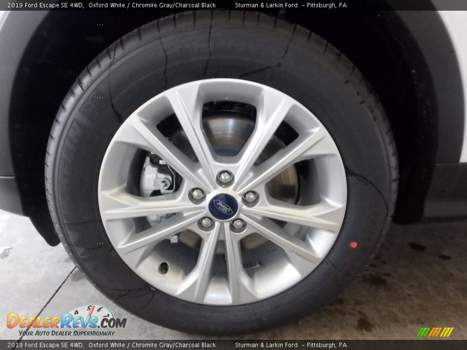 2019 Ford Escape SE 4WD Oxford White / Chromite Gray/Charcoal Black Photo #6