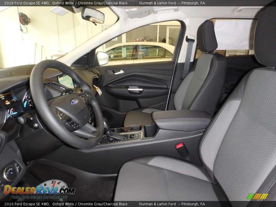 2019 Ford Escape SE 4WD Oxford White / Chromite Gray/Charcoal Black Photo #7
