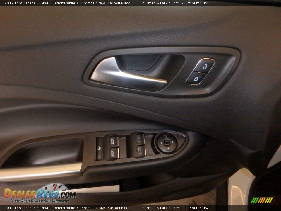 2019 Ford Escape SE 4WD Oxford White / Chromite Gray/Charcoal Black Photo #10