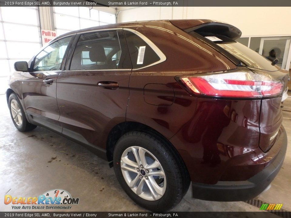 2019 Ford Edge SEL AWD Burgundy Velvet / Ebony Photo #4