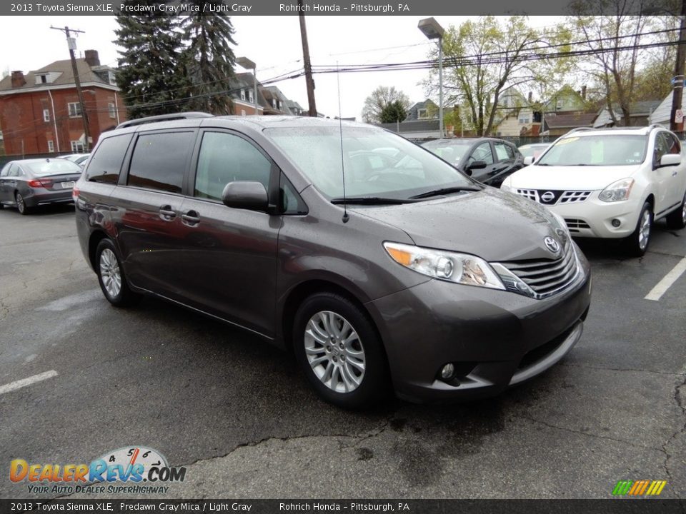 2013 Toyota Sienna XLE Predawn Gray Mica / Light Gray Photo #1
