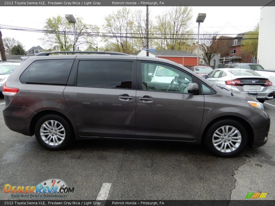 2013 Toyota Sienna XLE Predawn Gray Mica / Light Gray Photo #2