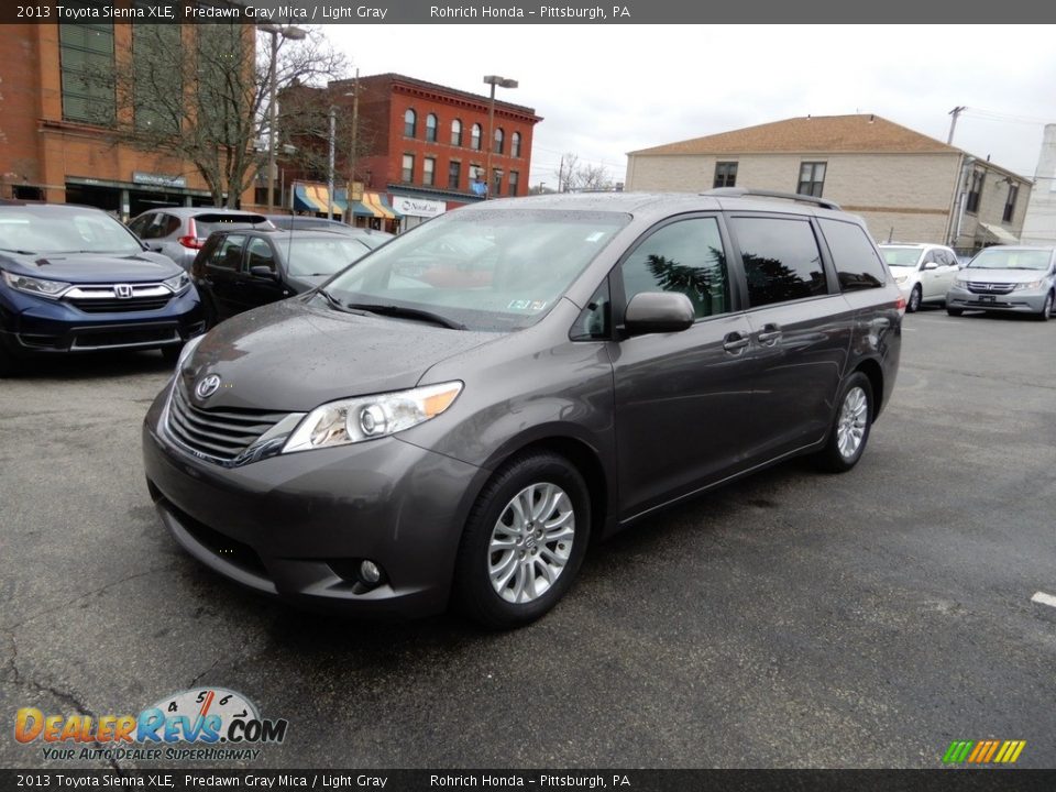 2013 Toyota Sienna XLE Predawn Gray Mica / Light Gray Photo #3