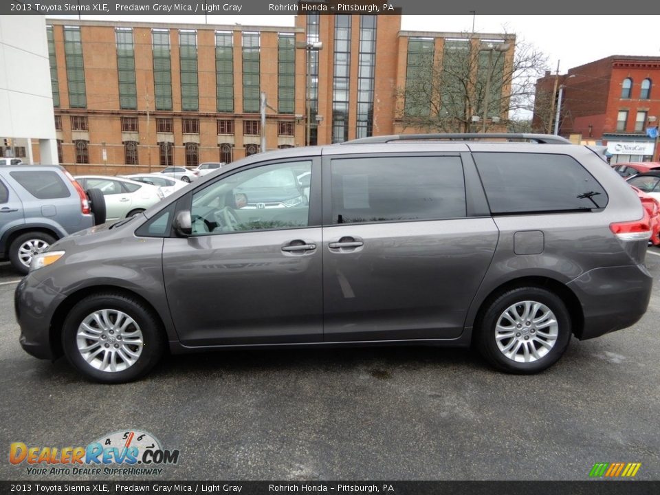 2013 Toyota Sienna XLE Predawn Gray Mica / Light Gray Photo #4
