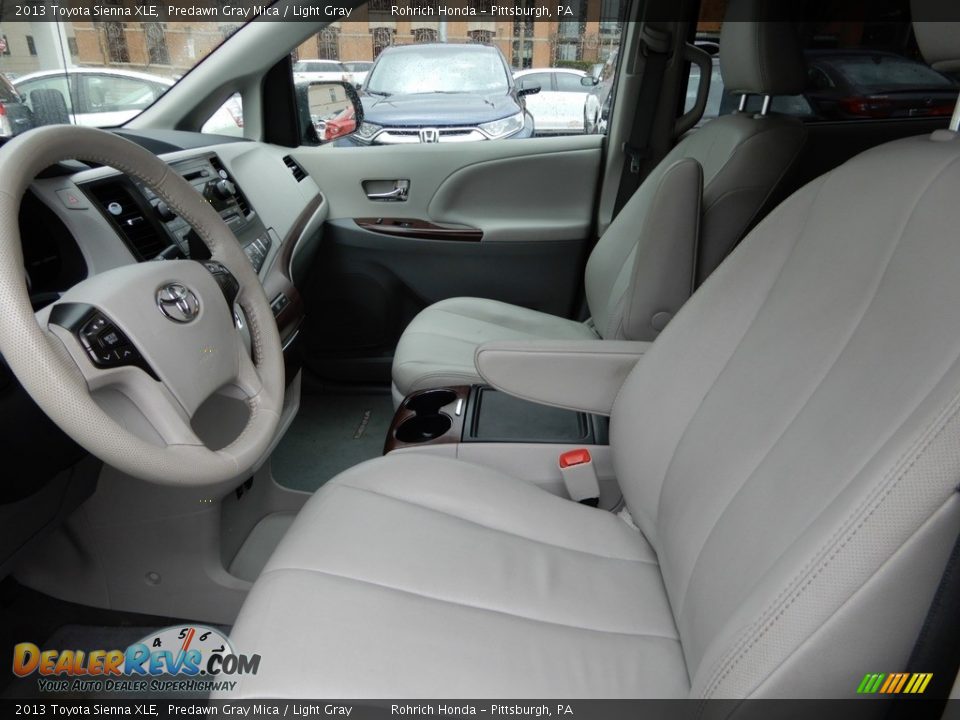 2013 Toyota Sienna XLE Predawn Gray Mica / Light Gray Photo #6
