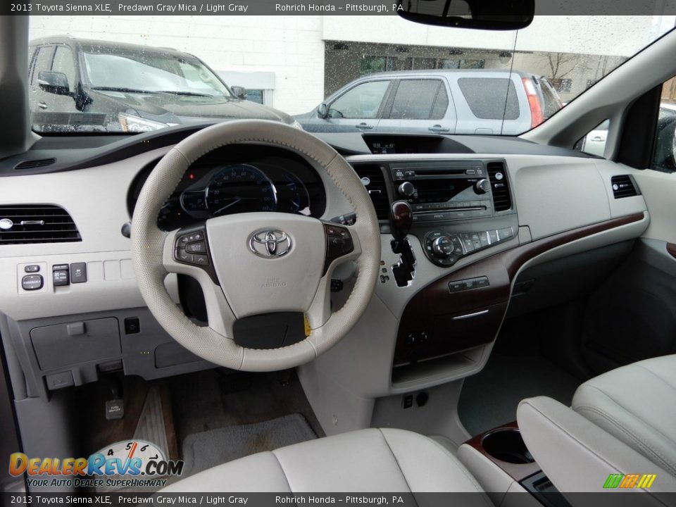 2013 Toyota Sienna XLE Predawn Gray Mica / Light Gray Photo #8