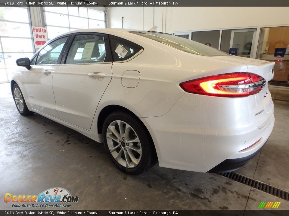 2019 Ford Fusion Hybrid SE White Platinum / Ebony Photo #4