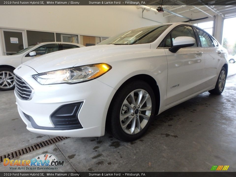 2019 Ford Fusion Hybrid SE White Platinum / Ebony Photo #5