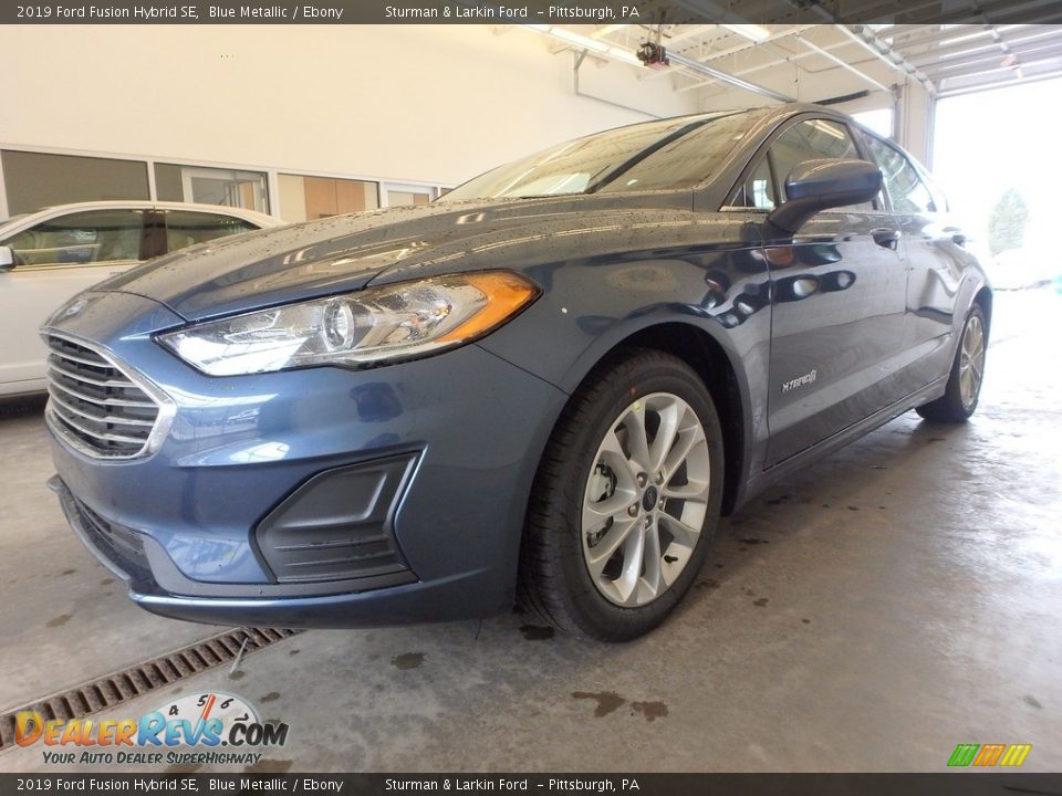 2019 Ford Fusion Hybrid SE Blue Metallic / Ebony Photo #5