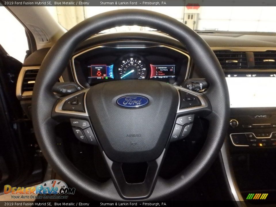 2019 Ford Fusion Hybrid SE Blue Metallic / Ebony Photo #14