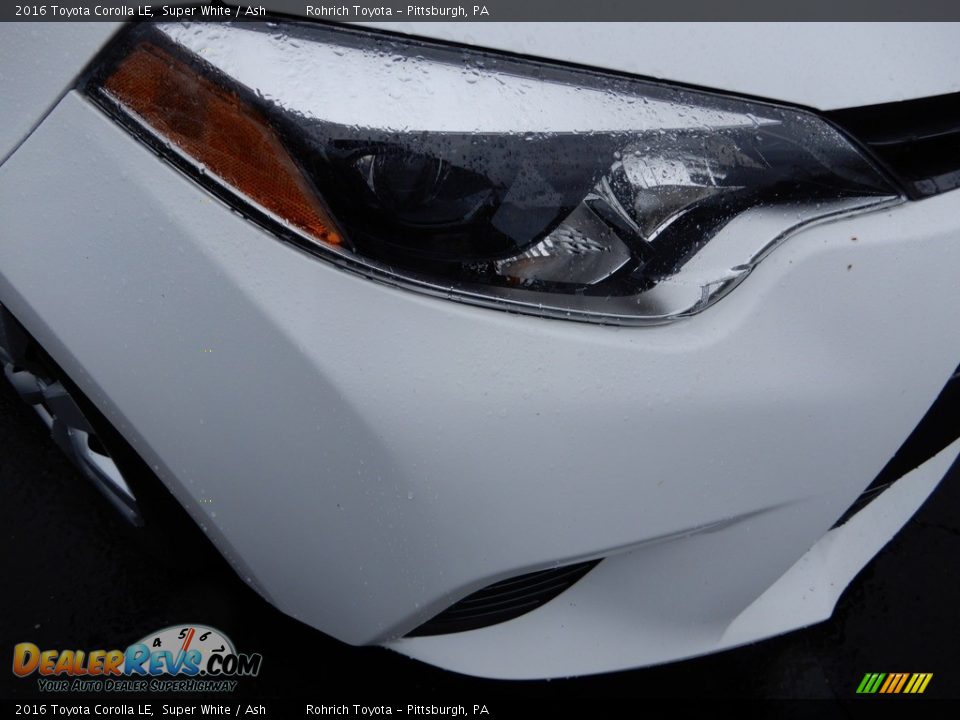 2016 Toyota Corolla LE Super White / Ash Photo #14