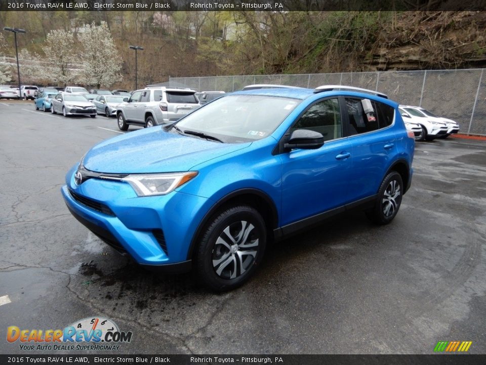 2016 Toyota RAV4 LE AWD Electric Storm Blue / Black Photo #3