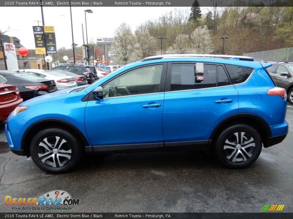 2016 Toyota RAV4 LE AWD Electric Storm Blue / Black Photo #4