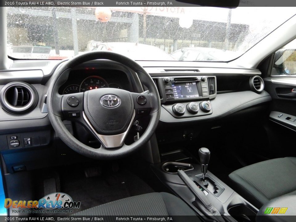 2016 Toyota RAV4 LE AWD Electric Storm Blue / Black Photo #8