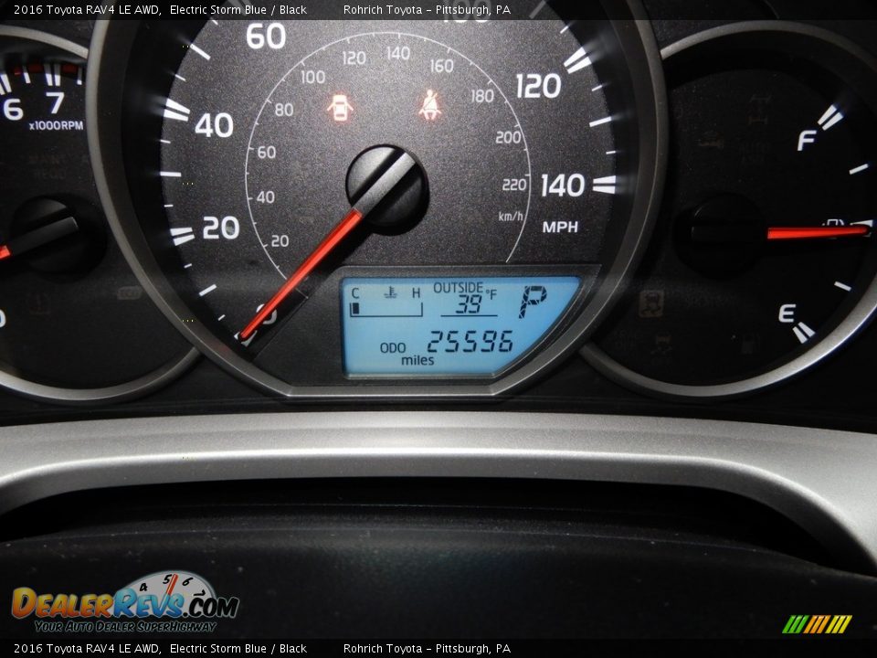 2016 Toyota RAV4 LE AWD Electric Storm Blue / Black Photo #10