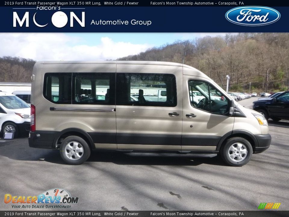 2019 Ford Transit Passenger Wagon XLT 350 MR Long White Gold / Pewter Photo #1