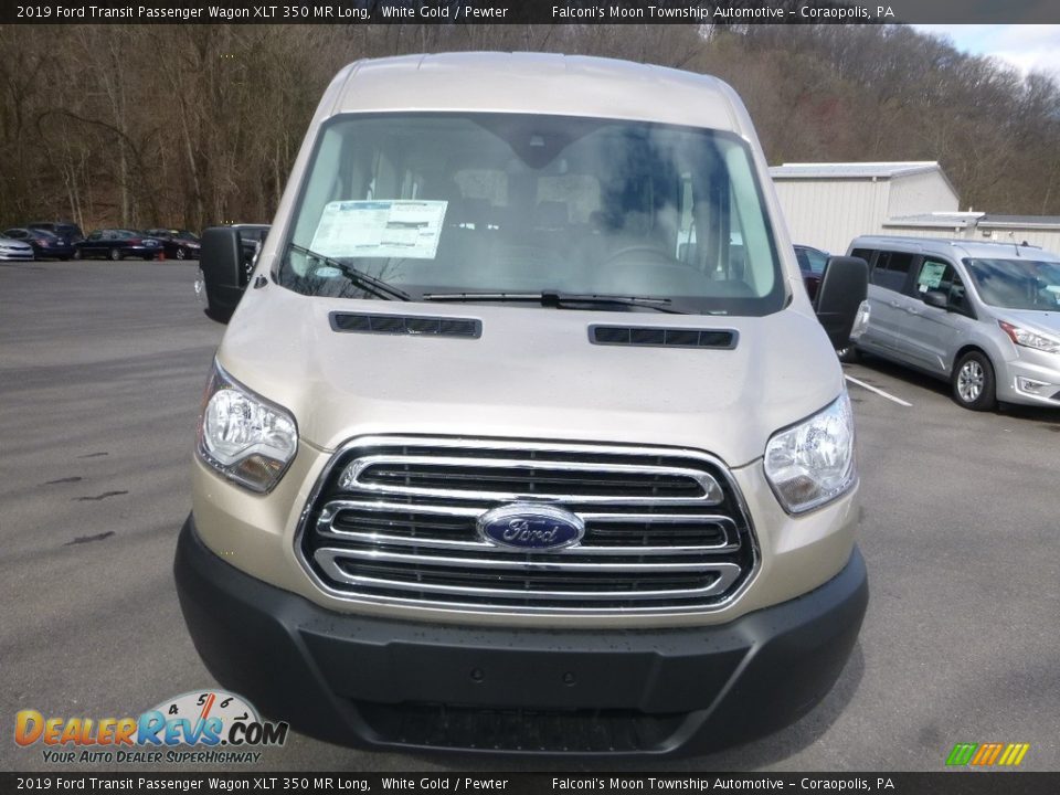 2019 Ford Transit Passenger Wagon XLT 350 MR Long White Gold / Pewter Photo #4