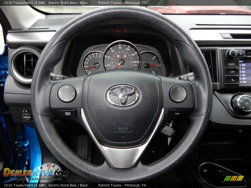 2016 Toyota RAV4 LE AWD Electric Storm Blue / Black Photo #20