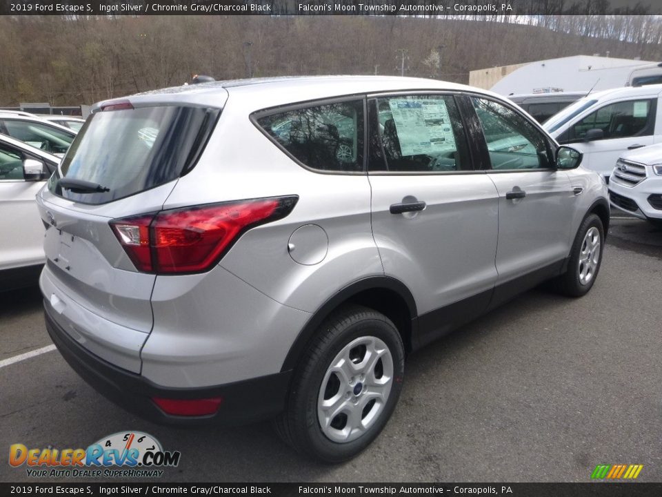 2019 Ford Escape S Ingot Silver / Chromite Gray/Charcoal Black Photo #2