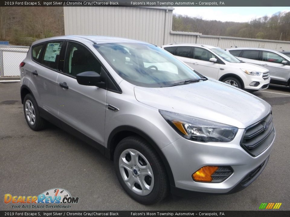 2019 Ford Escape S Ingot Silver / Chromite Gray/Charcoal Black Photo #3