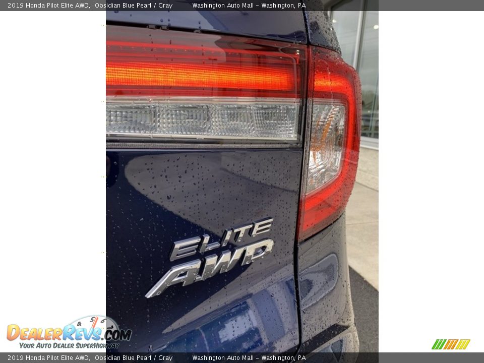 2019 Honda Pilot Elite AWD Obsidian Blue Pearl / Gray Photo #23