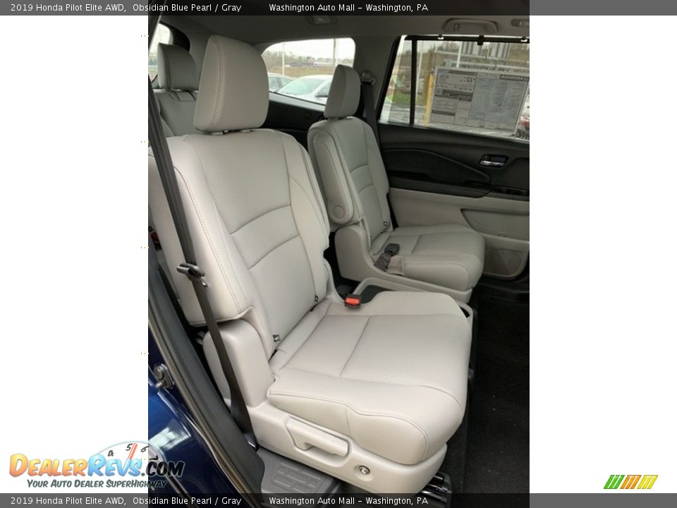 2019 Honda Pilot Elite AWD Obsidian Blue Pearl / Gray Photo #25