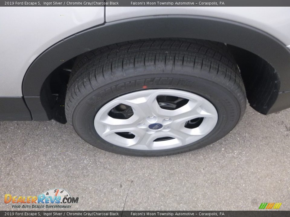 2019 Ford Escape S Ingot Silver / Chromite Gray/Charcoal Black Photo #8