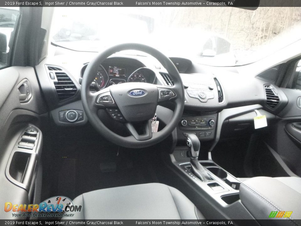 2019 Ford Escape S Ingot Silver / Chromite Gray/Charcoal Black Photo #10