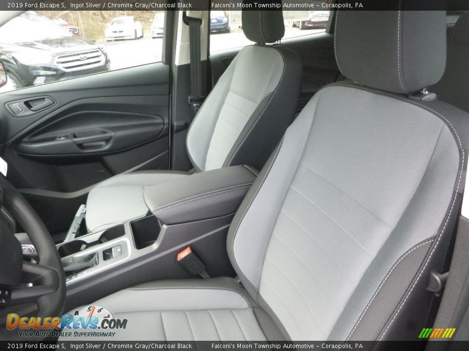 2019 Ford Escape S Ingot Silver / Chromite Gray/Charcoal Black Photo #12