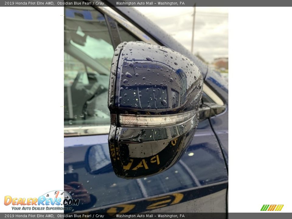2019 Honda Pilot Elite AWD Obsidian Blue Pearl / Gray Photo #33