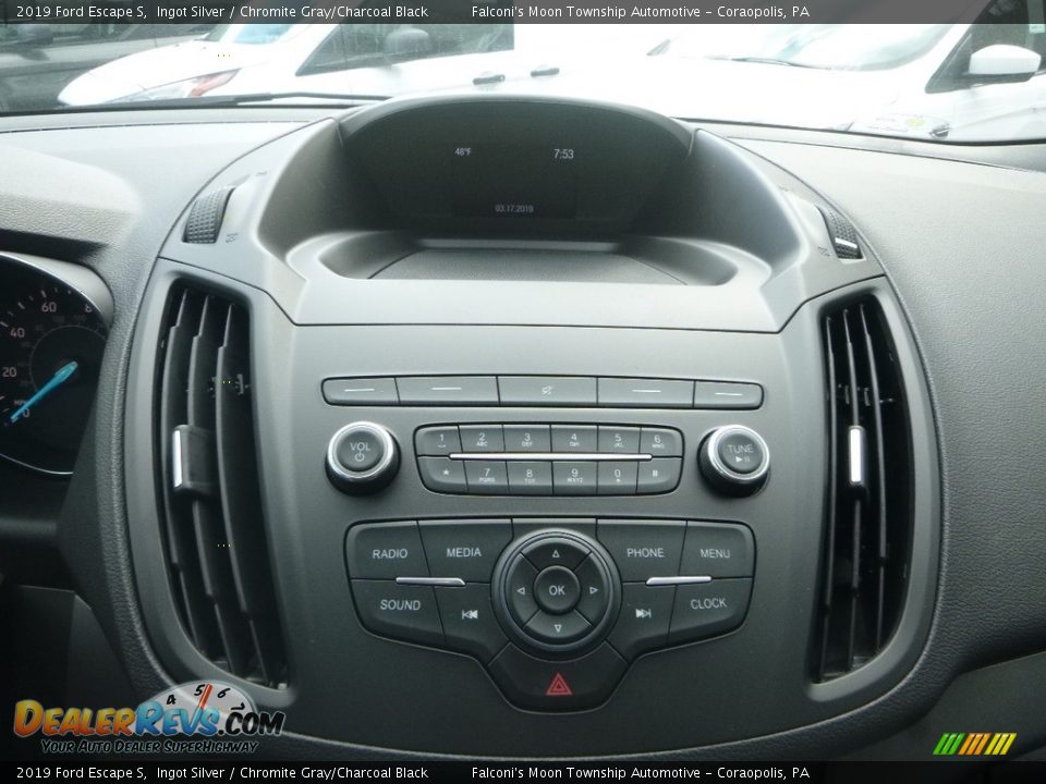 2019 Ford Escape S Ingot Silver / Chromite Gray/Charcoal Black Photo #14